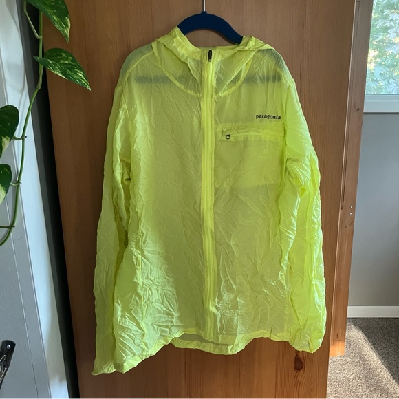 Patagonia Jackets & Blazers - Patagonia Neon Yellow Packable Raincoat